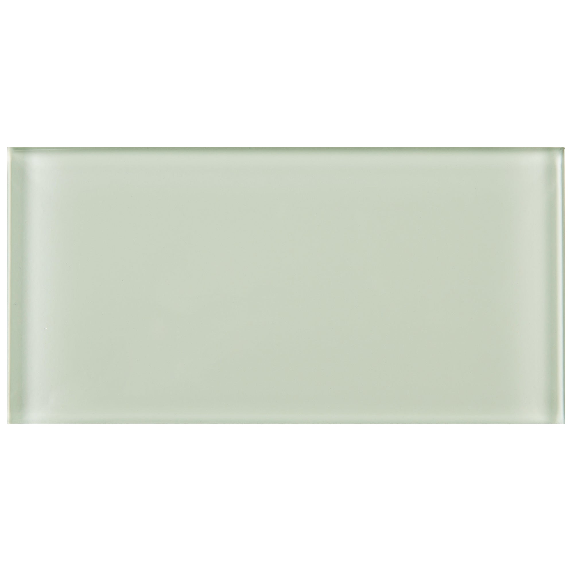 TCSAG-09 3x6 Soft Mint glass subway tile -Kitchen and Bath