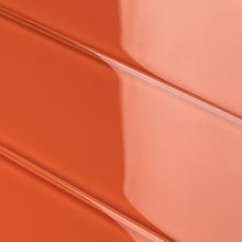 TCSBG-11 Fire Orange 4x12 Glass Subway Tile
