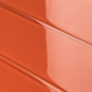 TCSBG-11 Fire Orange 4x12 Glass Subway Tile