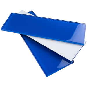 TCSBG-12 Electric Blue 4x12 Glass Subway Tile