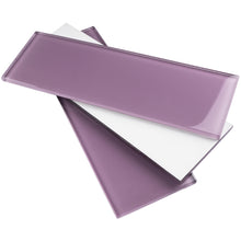 TCSBG-13 4x12 Purple Glass Subway Tile