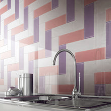 TCSBG-13 4x12 Purple Glass Subway Tile