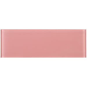 TCSBG-14 4x12 Pink Glass Subway Tile