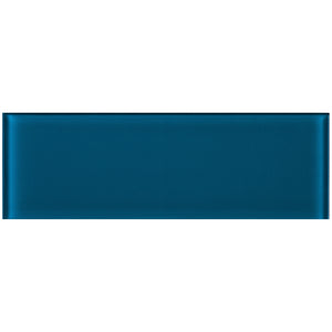 TCSBG-15 Turquoise Blue 4x12 Glass Subway Tile