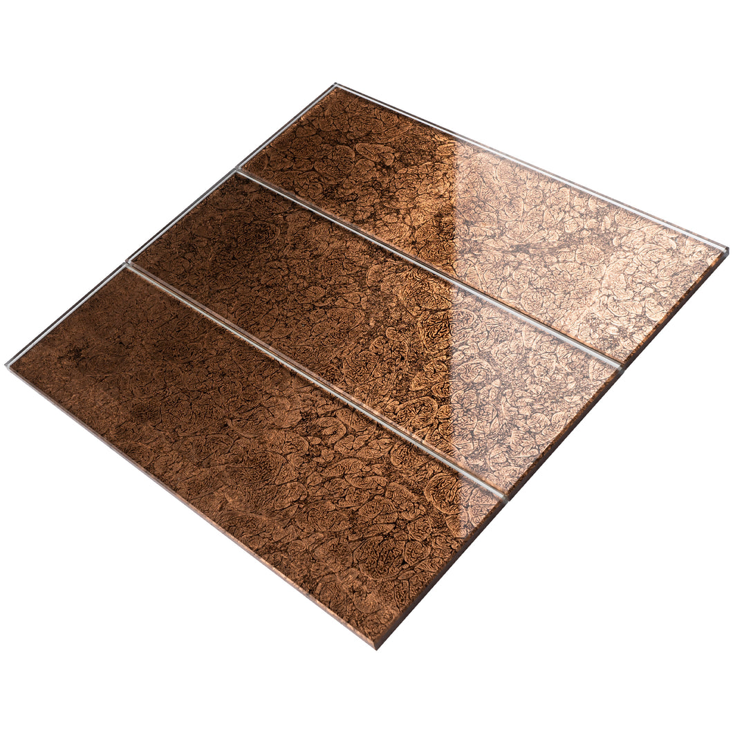 TCSBG-16 4x12 Brown Glass Subway Tile