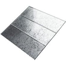 TCSBG-17 4x12 Silver Grey Glass Subway Tile