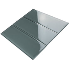 TCSBG-01 4x12 Grey Glass Subway Tile