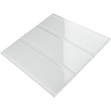 TCSBG-03 4x12 White Glass Subway Tile