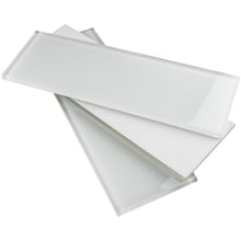 TCSBG-03 4x12 White Glass Subway Tile