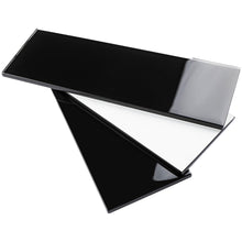 TCSBG-04 4x12 Black Glass Subway Tile