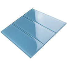 TCSBG-07 4x12 Blue Glass Subway Tile