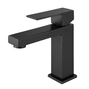 F6001-03 Luende Modern Single-Handle Bathroom Faucet (mat black)