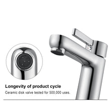 F6002-01 Luende Modern Single-Hole Bathroom Faucet (chrome)