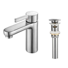 F6002-02 Luende Modern Single-Hole Bathroom Faucet (Brushed Nickel)