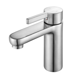 F6002-02 Luende Modern Single-Hole Bathroom Faucet (Brushed Nickel)