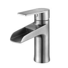 F6003-04 Luende Waterfall Modern Single-Handle Bathroom Faucet (Stain Nickel)