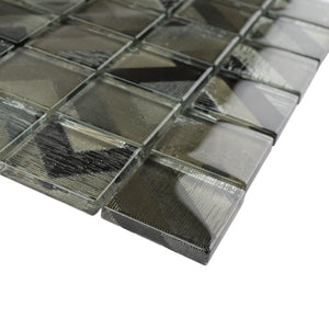 TFERG-03 2X2 Galaxy Olive Green Glass Backsplash