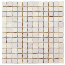 TGEMG-07 1x1 Square Red Glass Mosaic Tile Sheet