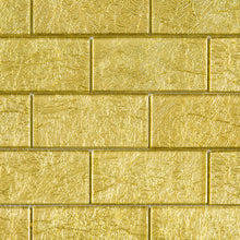 TGKG-01 Gold 2x4 glass mosaic tile sheet subway tile