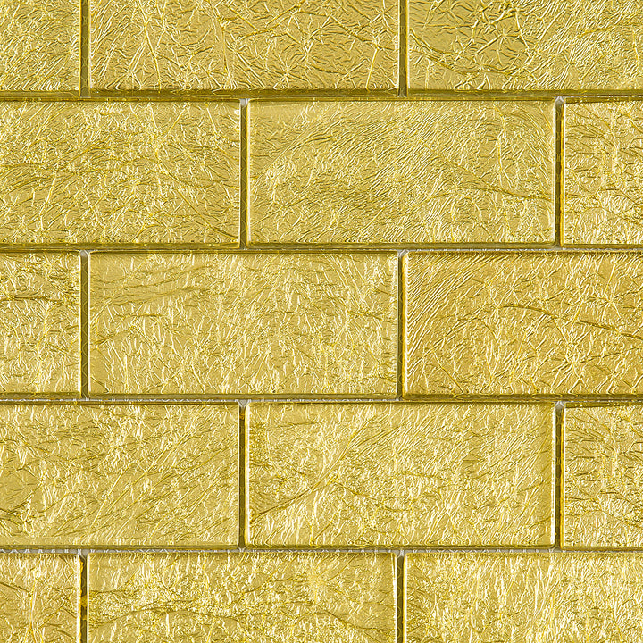 TGKG-01 Gold 2x4 glass mosaic tile sheet subway tile – Tile Generation