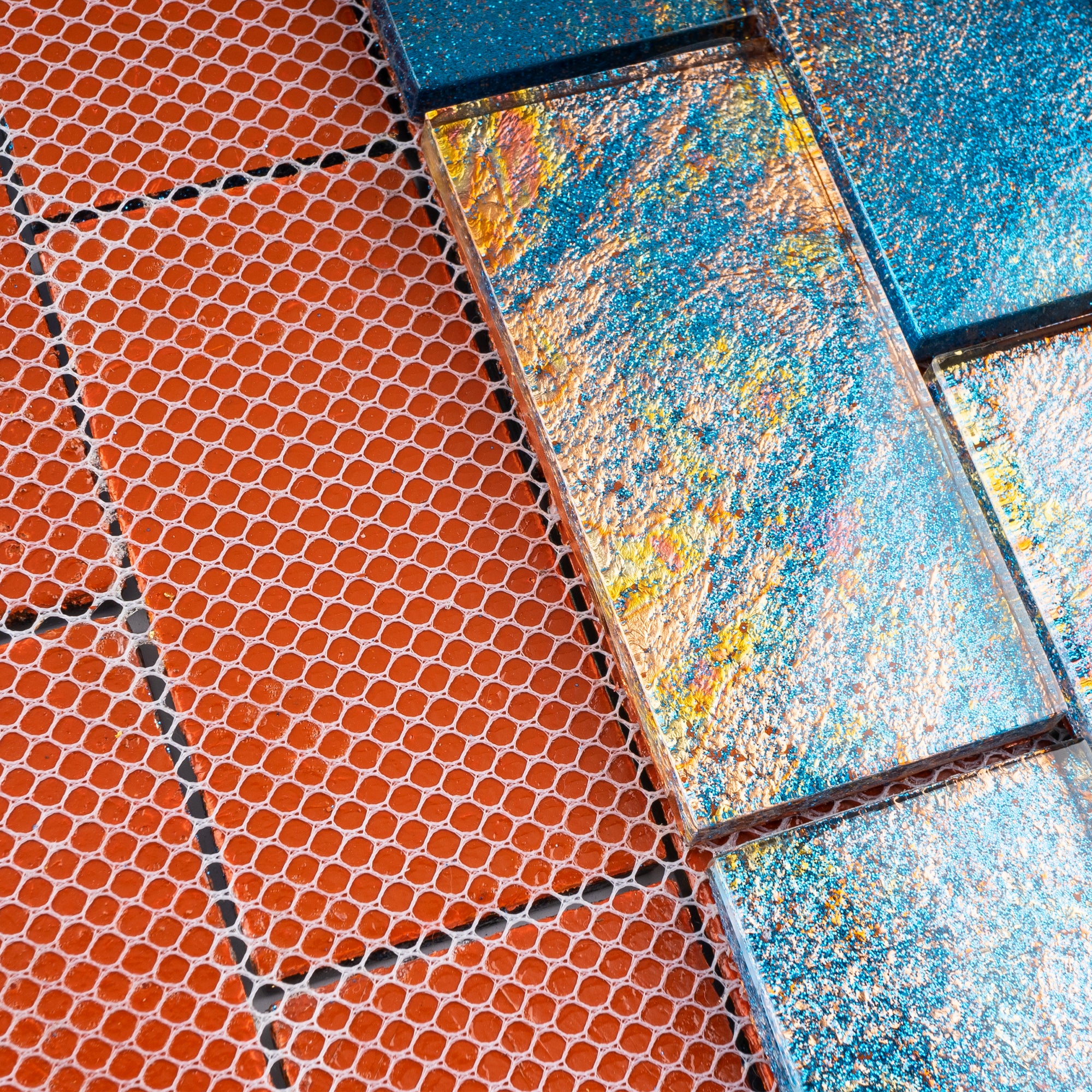 Tile Generation TGKG-02 Blue Galaxy 2x4 glass mosaic tile sheet subway tile – Tile ...