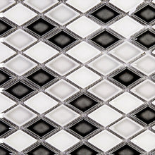 THMAG-13 Grey Diamond Handmade Ceramic Mosaic Tile Sheet