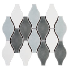 THMAG-02 Gray Bowling Handmade Ceramic Mosaic Tile Sheet