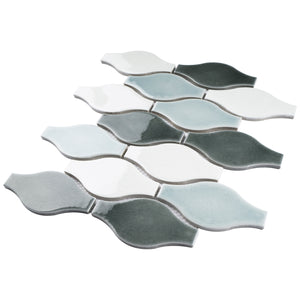 THMAG-02 Gray Bowling Handmade Ceramic Mosaic Tile Sheet