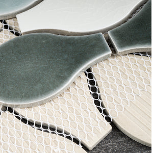 THMAG-02 Gray Bowling Handmade Ceramic Mosaic Tile Sheet
