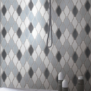 THMAG-02 Gray Bowling Handmade Ceramic Mosaic Tile Sheet