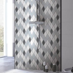THMAG-02 Gray Bowling Handmade Ceramic Mosaic Tile Sheet