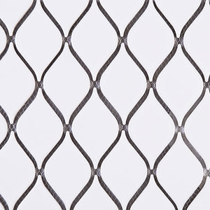 THMAG-04 White Water Drop Handmade Ceramic Mosaic Tile Sheet