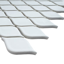 THMAG-04 White Water Drop Handmade Ceramic Mosaic Tile Sheet