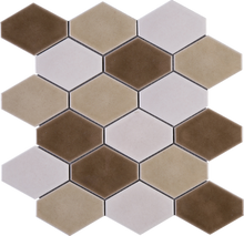 Brown diamond mosaic tile porcelain handmade mosaic tile