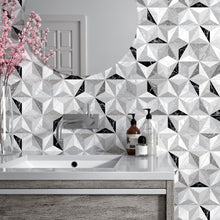 IR-GRH8 Iris Gray 8" x 9" Hexagon Porcelain Patterned Wall & Floor Tile