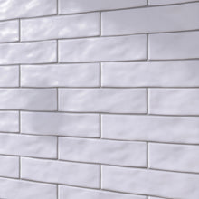 KE-BLSM KEZMA - White handmade ceramic wall tile 3 in. x 12 in. subway tile (Matt Finish)