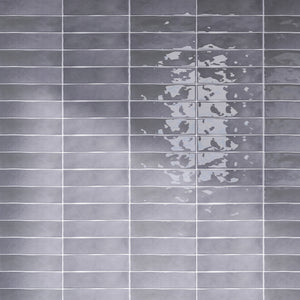 KE-GRS KEZMA - Gray handmade ceramic wall tile 3 in. x 12 in. subway tile Polished