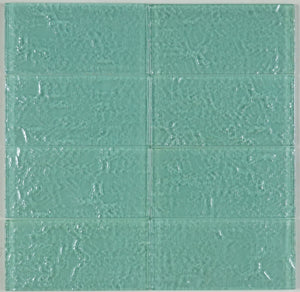 THEG-16 Green 2x4 Subway Tile Glass Mosaic Backsplash Wall Tile