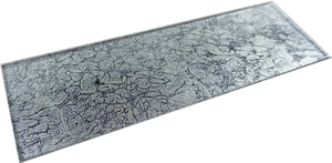 TJBG-09 Silver 4x12 Subway Tile Glass Mosaic Tile Backsplash Wall Tile (3pcs)