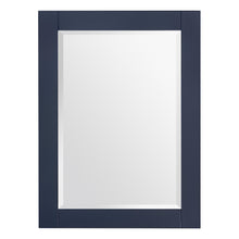 1906-30R-04 Wall Mount Marine Blue 30" Bathroom Vanity Set with Right Side Shelf Include Solid Wood Vanity Cabinet, Pure white counter top and sink with optional mirror