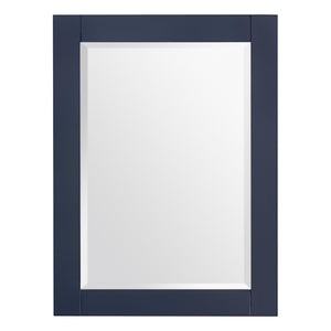 1906-30R-04 Wall Mount Marine Blue 30" Bathroom Vanity Set with Right Side Shelf Include Solid Wood Vanity Cabinet, Pure white counter top and sink with optional mirror