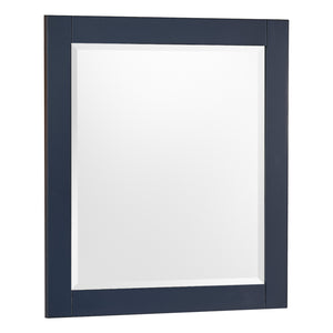 1905-36-04 Marine Blue 36" Bathroom Vanity Set Solid Wood Cabinet with under mount Sink and Quartz Top with 4" backsplash and optional Mirror