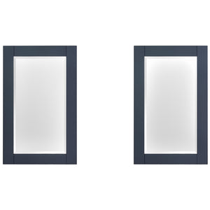 1905-60D-04 Marine Blue 60" Bathroom Vanity Set Solid Wood Cabinet and Double Side 2 Sinks with Quartz Counter Top Optional Mirror