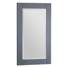 1901-24-02 Dark Grey 24" Bathroom Vanity Cabinet and Sink Combo Solid Wood Cabinet+Real Marble Top w/Sink Mirror set