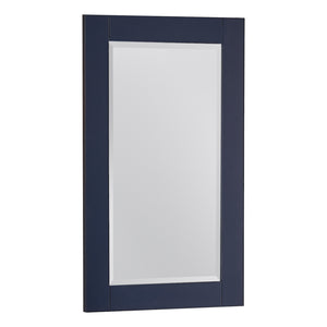 1905-24-04 Marine Blue 24" Bathroom Vanity Set Solid Wood Vanity Cabinet with Natural White Carrara Quartz Counter Top and White Under Mount Basin Set with Optional Mirror