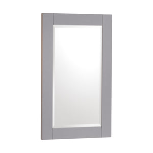 1907-24-03 Light Grey 24" Bathroom Vanity Cabinet and Sink Combo Solid Wood Cabinet+Ceramic Counter Stop With Sink and optional mirror set
