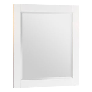 1907-36-01 Matt White 36" Bathroom Vanity Cabinet and Sink Combo Solid Wood Cabinet+Ceramic Counter Stop With Sink and optional mirror set