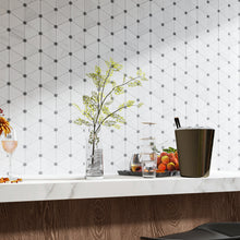 TNMSG-01 Natural Marble Series -Triangle white marble mosaic tile backsplash