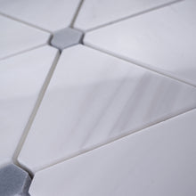 TNMSG-01 Natural Marble Series -Triangle white marble mosaic tile backsplash