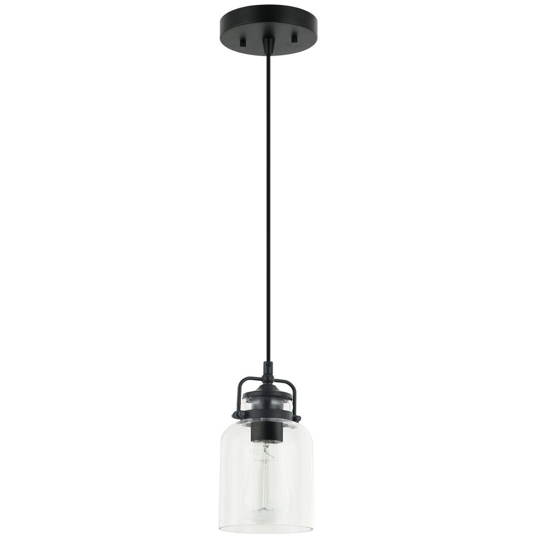 PL0001-1 - 1 Light Single Jar LED Pendant lighting for kitchen island counter